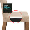 Juego de Comedor VekkaHome Linda 4 Sillas Café