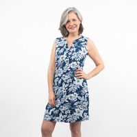 Vestido Midi Sin Mangas Mujer Portman Club Azul