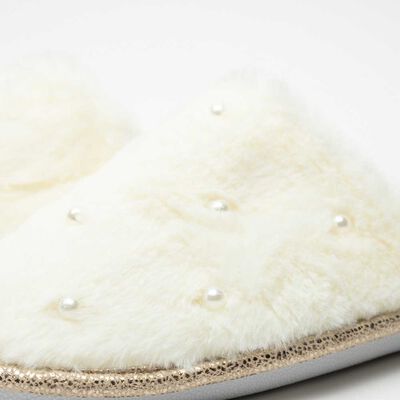 Imagen 2 del producto Pantufla Mujer Zibel Crudo, Damasco