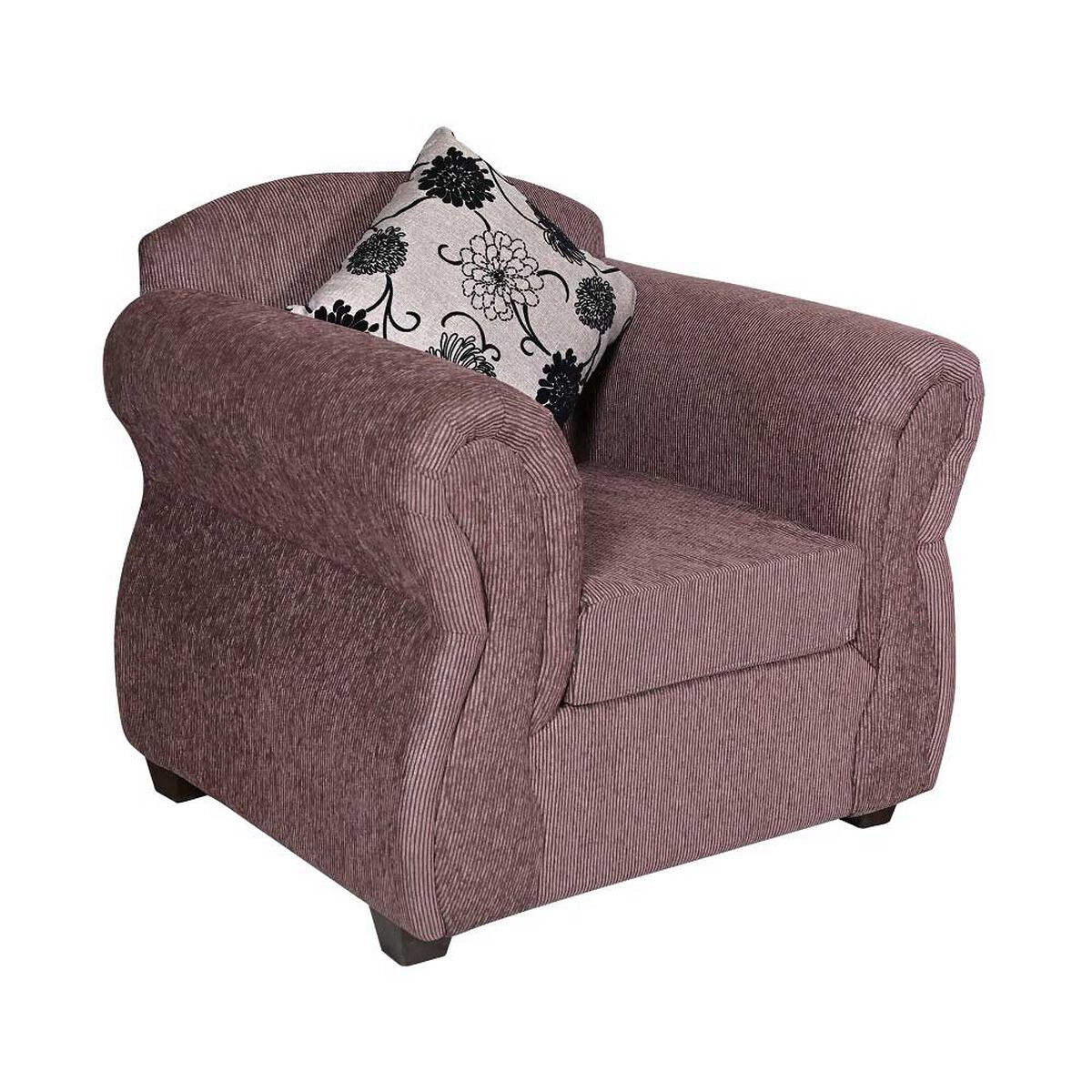 Juego de Living Kea New Milano Sof&aacute; 3 Cuerpos + Sillones 1 Cuerpo Caf&eacute;