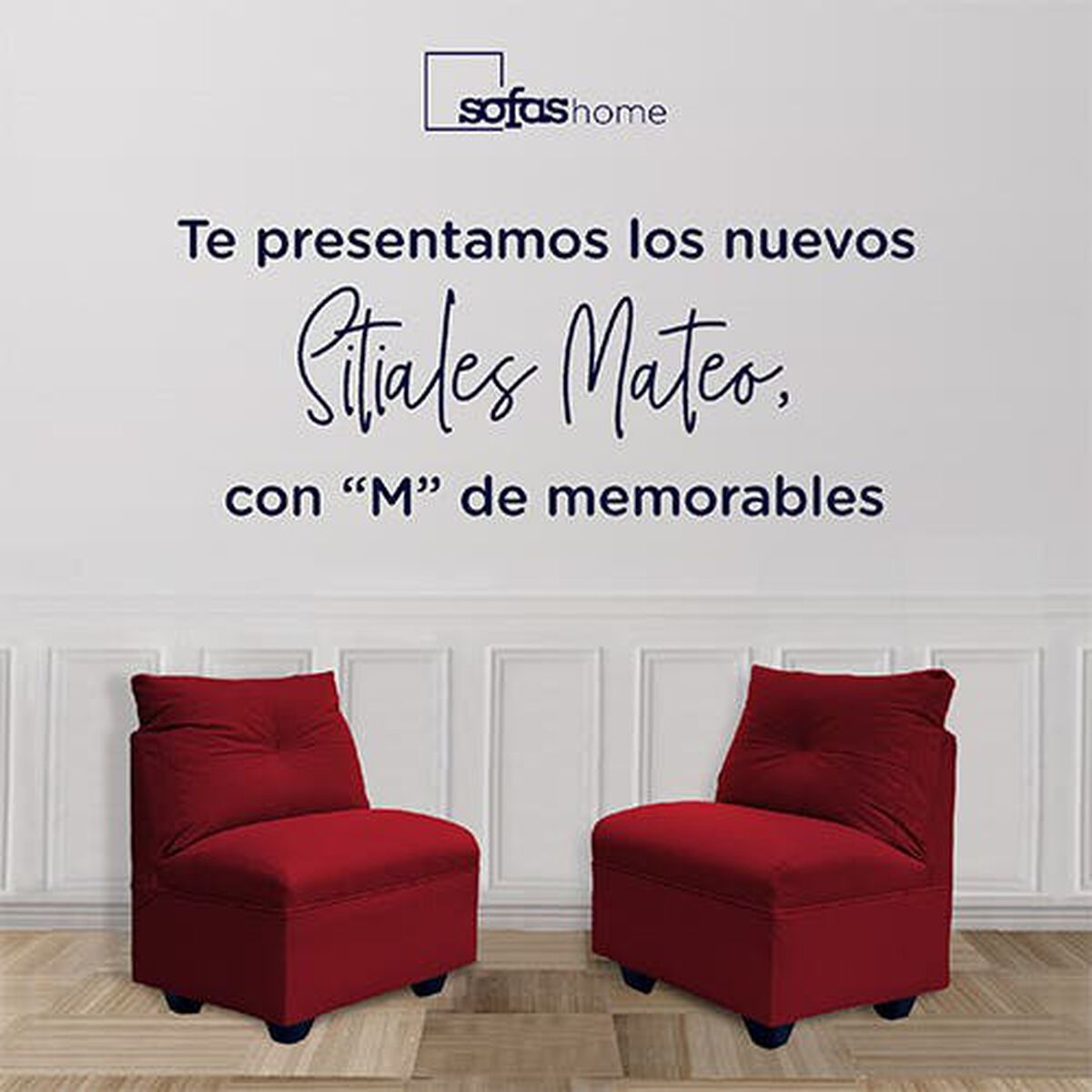 2 Butacas Sofás Home Mateo Rojo