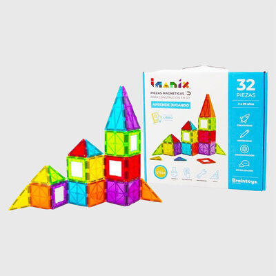 Imagen 2 del producto Juego 32 Piezas Magnéticas Imanix