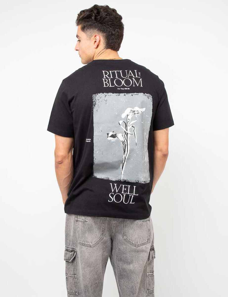 Polera Con Estampado Manga Corta Hombre Ypsd