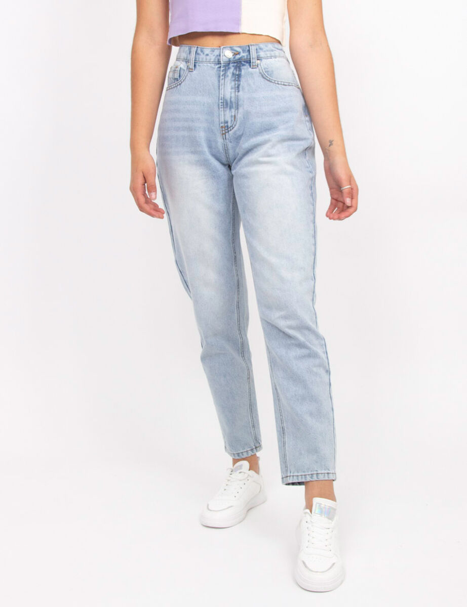 Jeans Mom Tiro Alto Mujer Icono