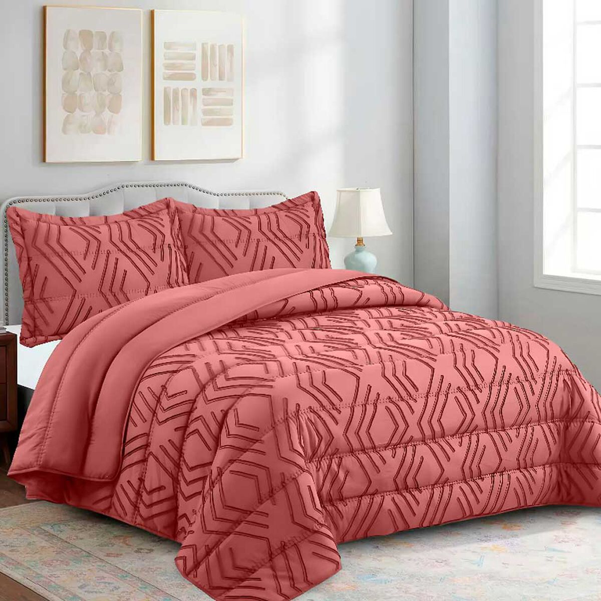 Plum&oacute;n Doral King Touch Nebula Liso Coral