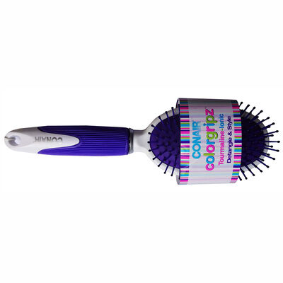 Cepillo Ovalado Acolchado Color Gripz Morado