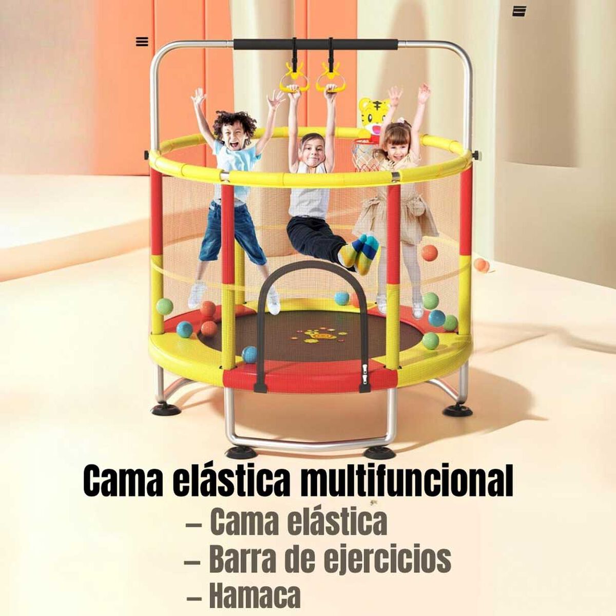 Cama Elástica Lubabycas Air 150 cm más Juegos