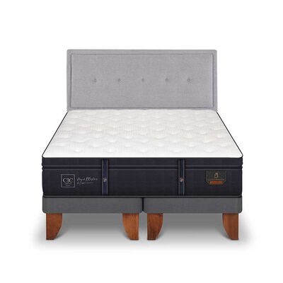 Cama Europea CIC Base Dividida King Grand Premium + Respaldo
