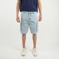 Bermuda Cargo Hombre Ypsd Celeste, Negro, Verde