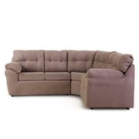 Sofá Seccional Modular Kea Roma 5 Cuerpos Tela Café