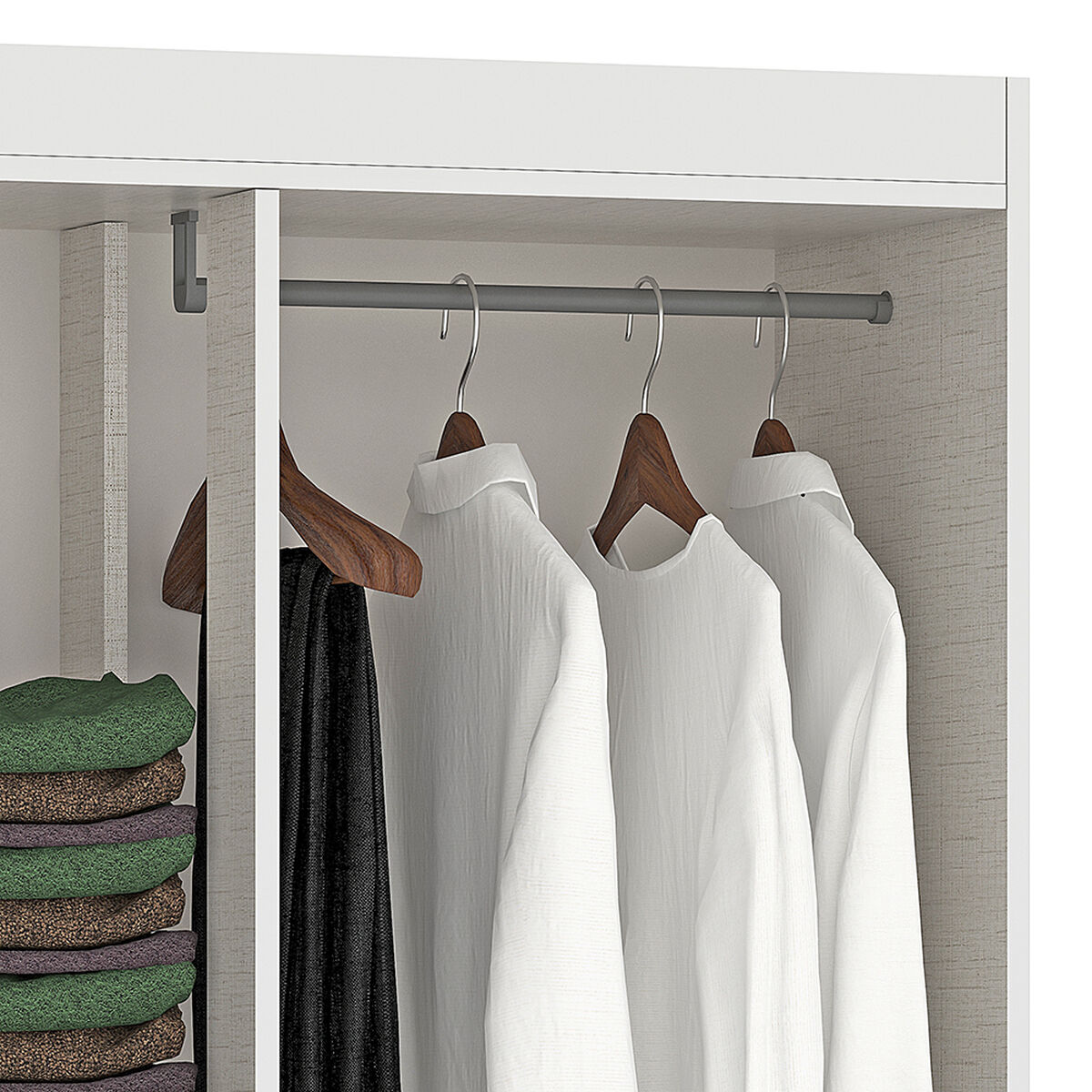 Clóset Vekkahome Porto 3 Puertas 2 Cajones Blanco