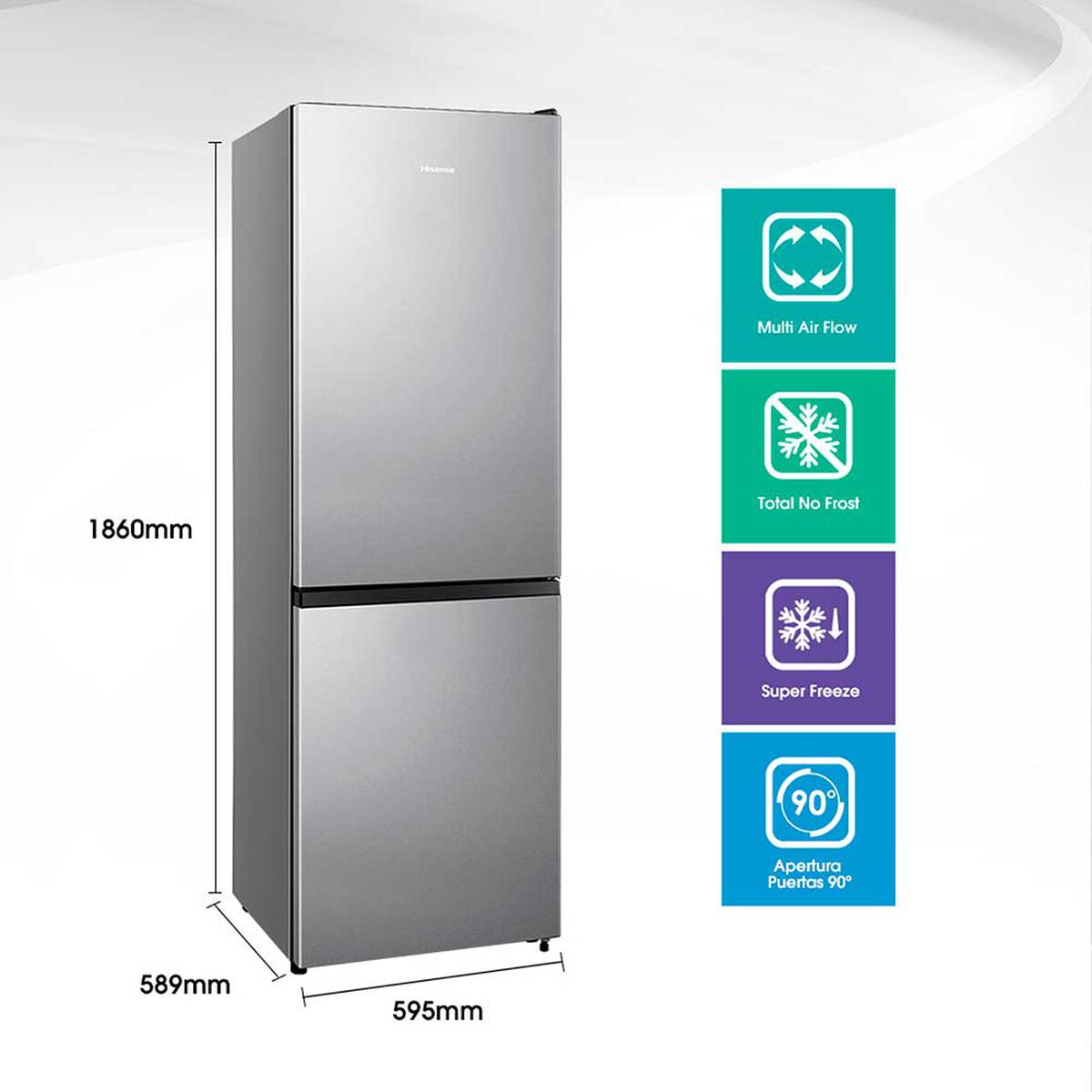 Refrigerador No Frost Hisense RD-39WC 300 lts.