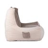 Sillon Pouf  Relan 1 Cuerpo Velvet R1 Beige