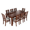 Juego de Comedor Muebles Hema Sevilla 8 Sillas Nogal