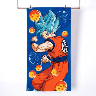 Toalla de Playa Infantil con Bolso Dragón Ball Z Siete 70 x 140 + 33 x 42 cm
