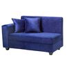 Sofá Seccional Derecho Diseño A&M Home Maite 3 Cuerpos Azul