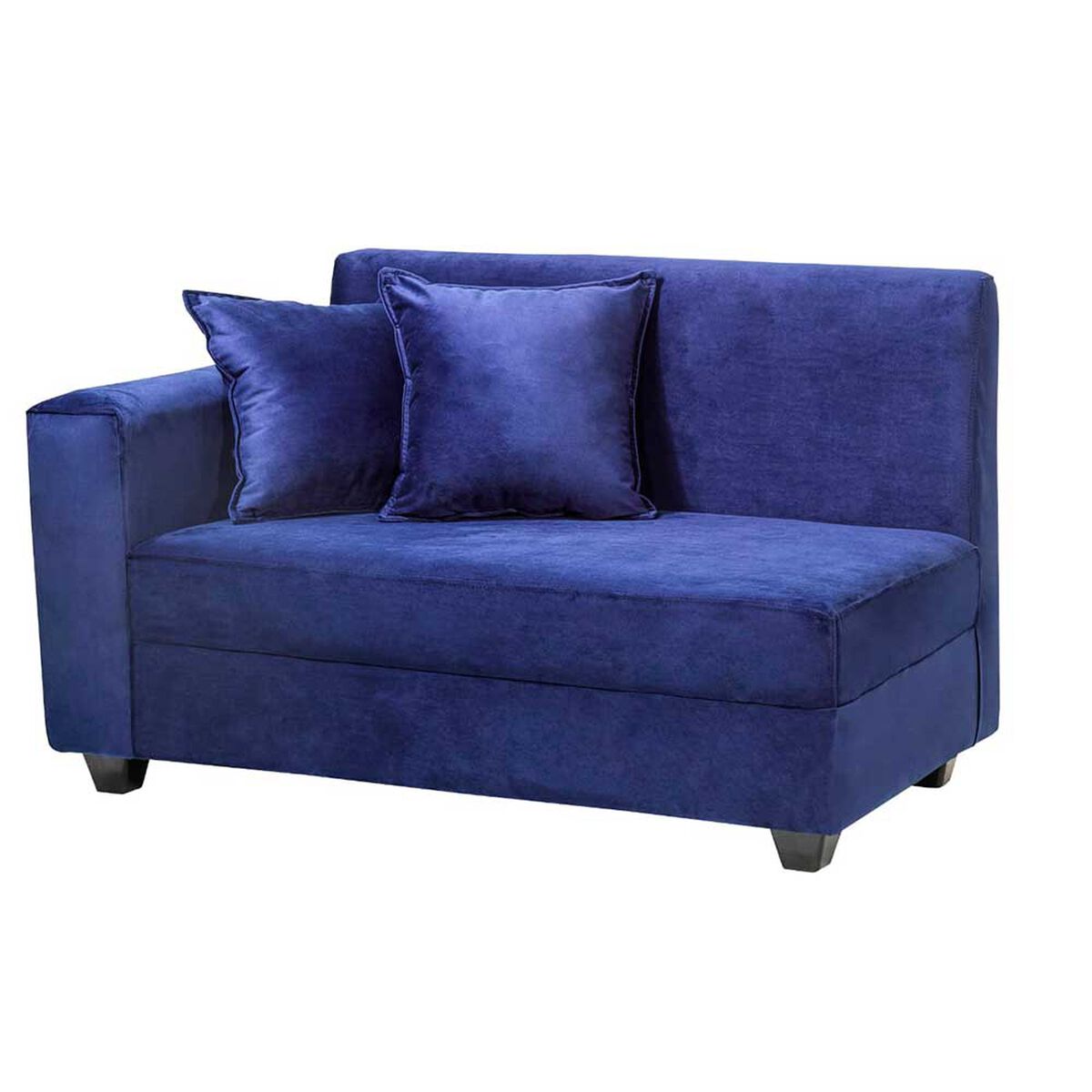 Sofá Seccional Derecho Diseño A&M Home Maite 3 Cuerpos Azul
