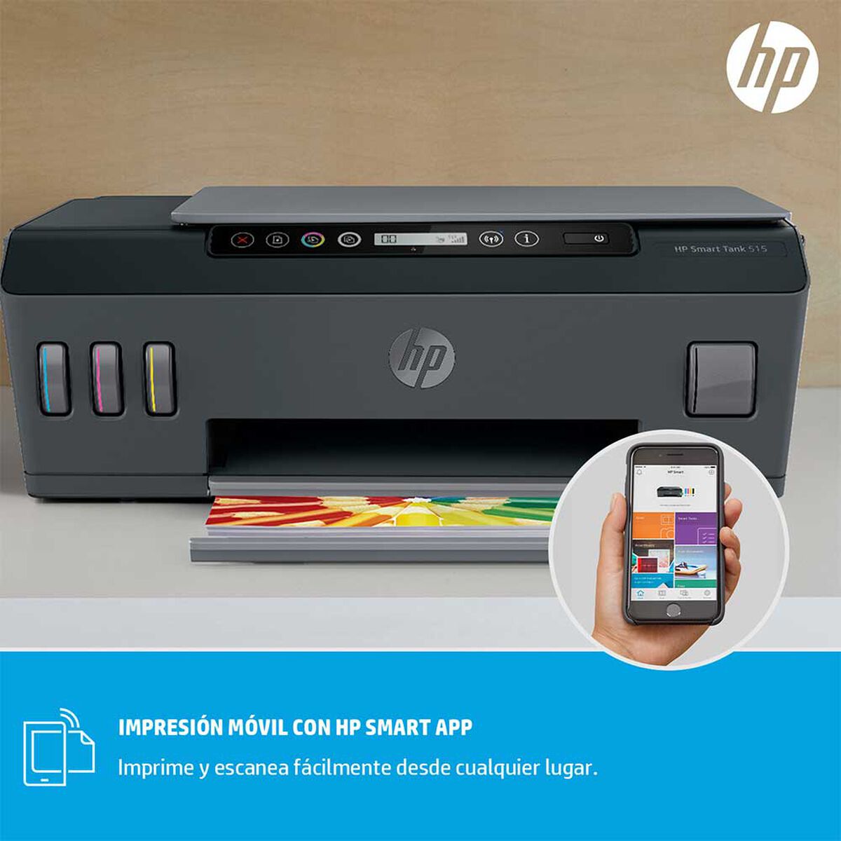 Multifuncional HP Tinta Continua Smart Tank 515 WiFi
