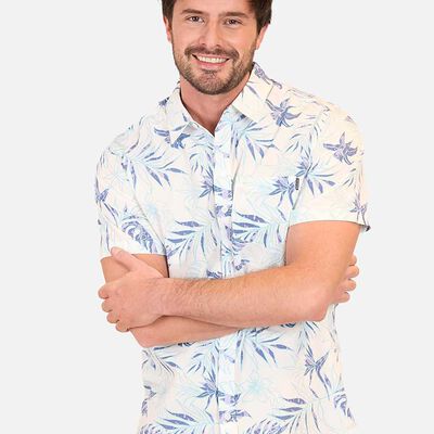 Camisa Estampada Manga Corta Hombre Maui And Sons