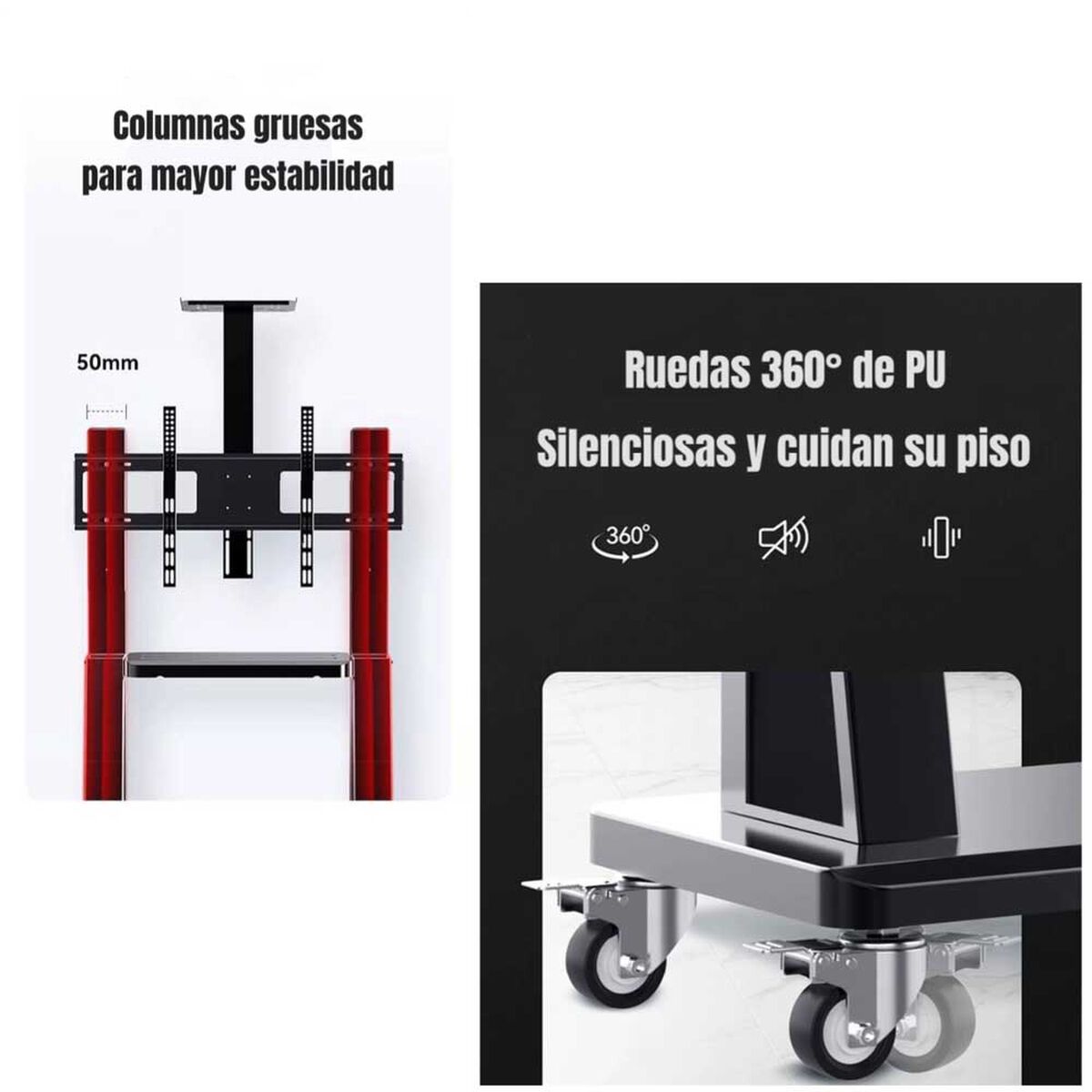 Soporte TV Pedestal LuBabycas 32" a 75"