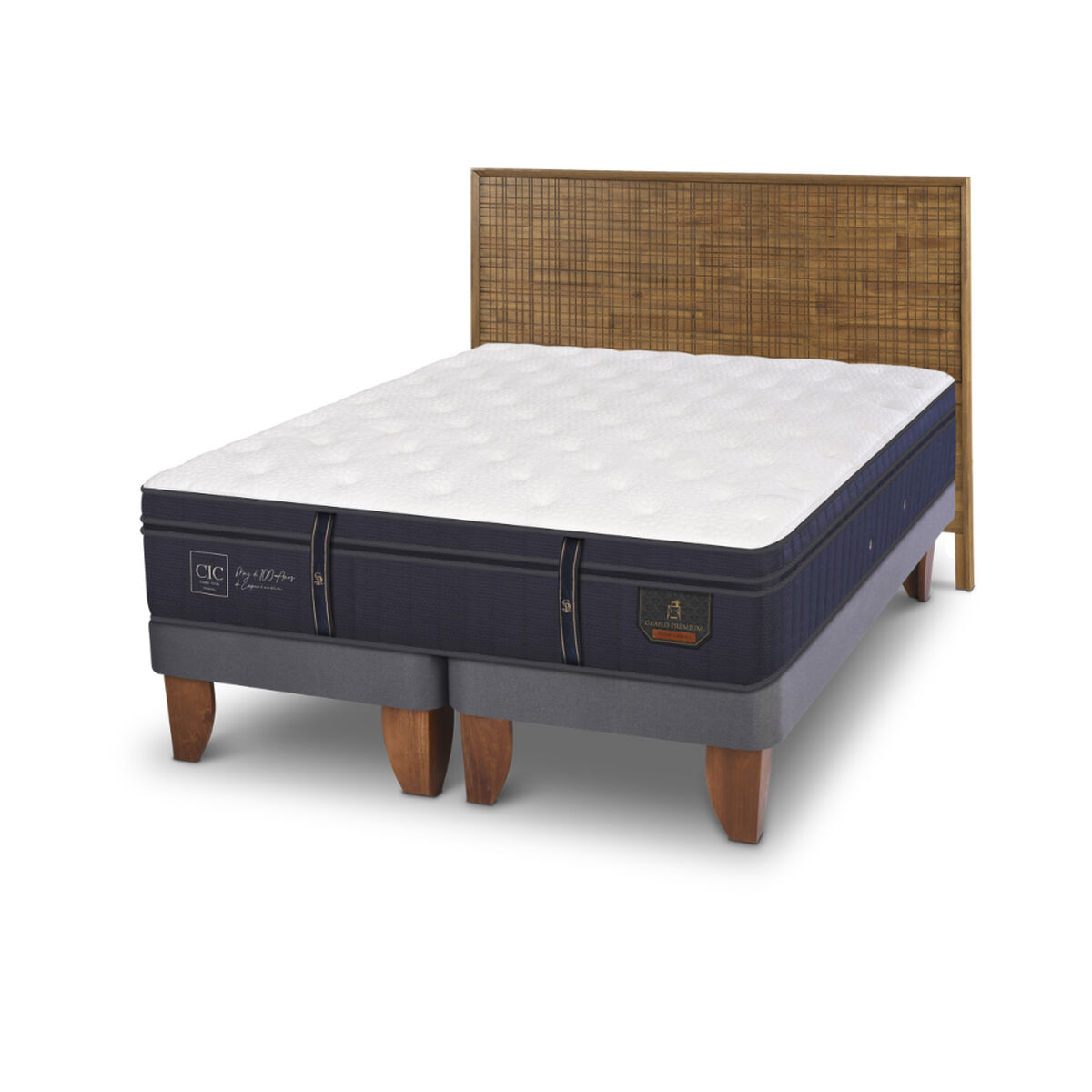 Cama Europea CIC King Grand Premium + 1 Respaldo Adria