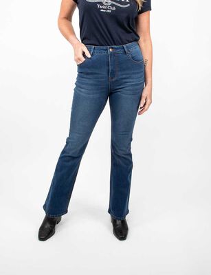Imagen 1 del producto Jeans Flare Mujer Portman Club Azul, Celeste, Negro