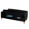 Futón Latam Home Genova Velvet 3 Cuerpos Negro