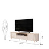 Rack TV Vekkahome Areta Hasta 75" Beige