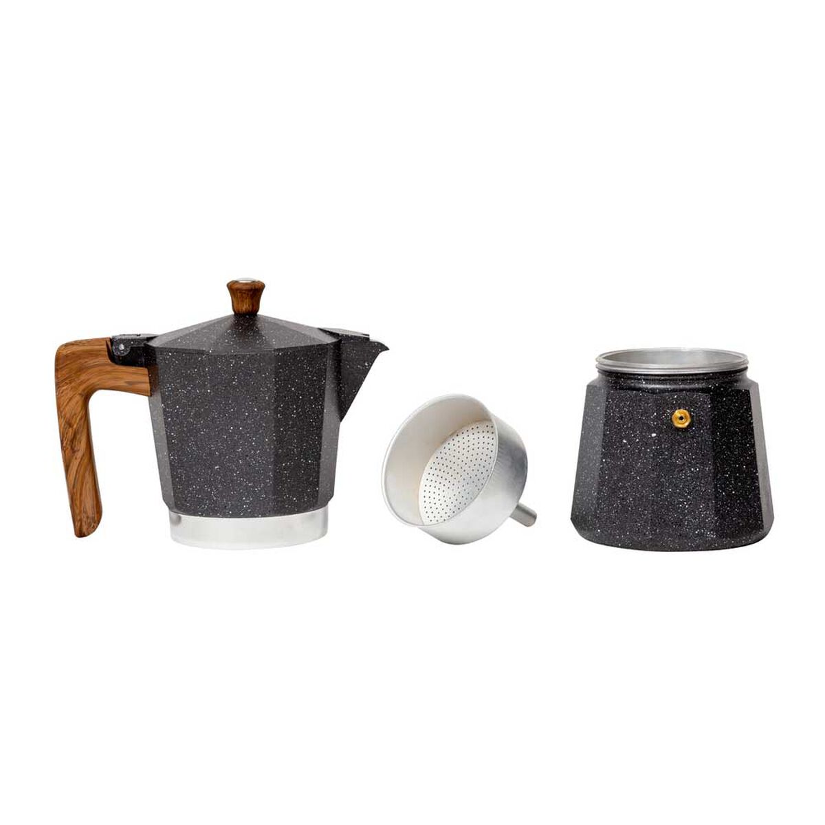 Cafetera Italiana Simple Cook Volterra 9 Tazas Negro
