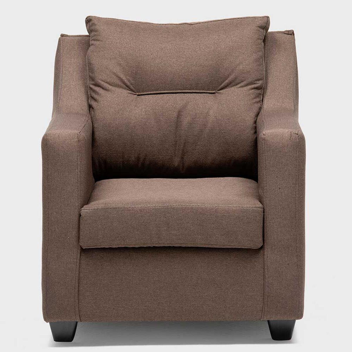 Juego de Living Almore Noruega Sofá 3 Cuerpos + Dos Sillones 1 Cuerpo Café