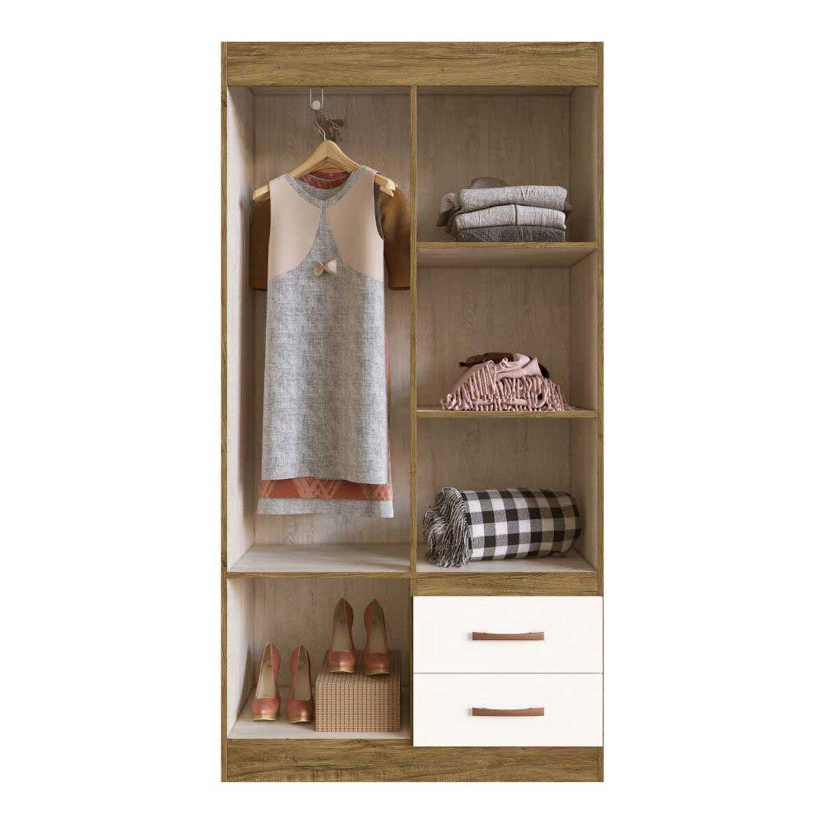 Closet Amuv Closet 4 Puertas Blanco