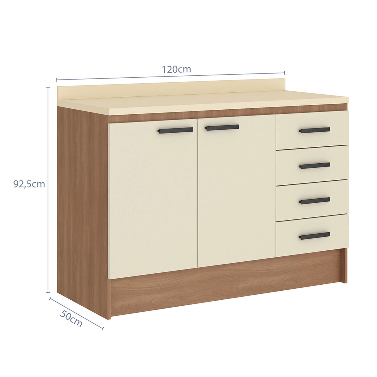Mueble De Cocina Vekkahome Mia Beige