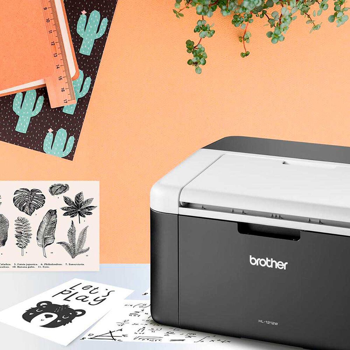 Impresora Brother L&aacute;ser Blanco y Negro HL-1212 WiFi