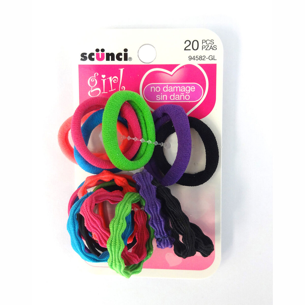 Set Elásticos Niña Colores Varios, 20 Piezas. Scunci