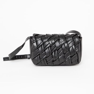 Bolso Cross Ecocuero Negro Fiorucci