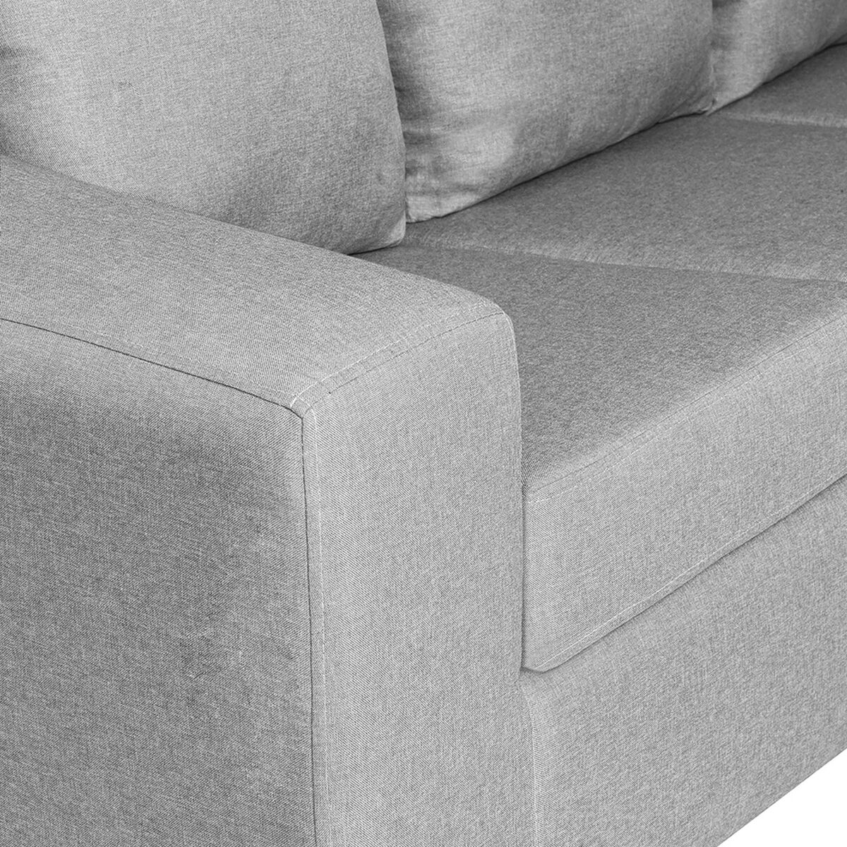 Sofá Seccional Innovamuebles Kahlo 4 Cuerpos Gris Claro