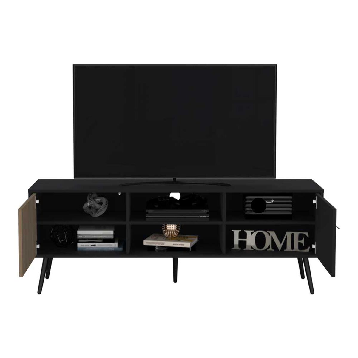 Rack TV TuHome Funes Hasta 59" Wengue