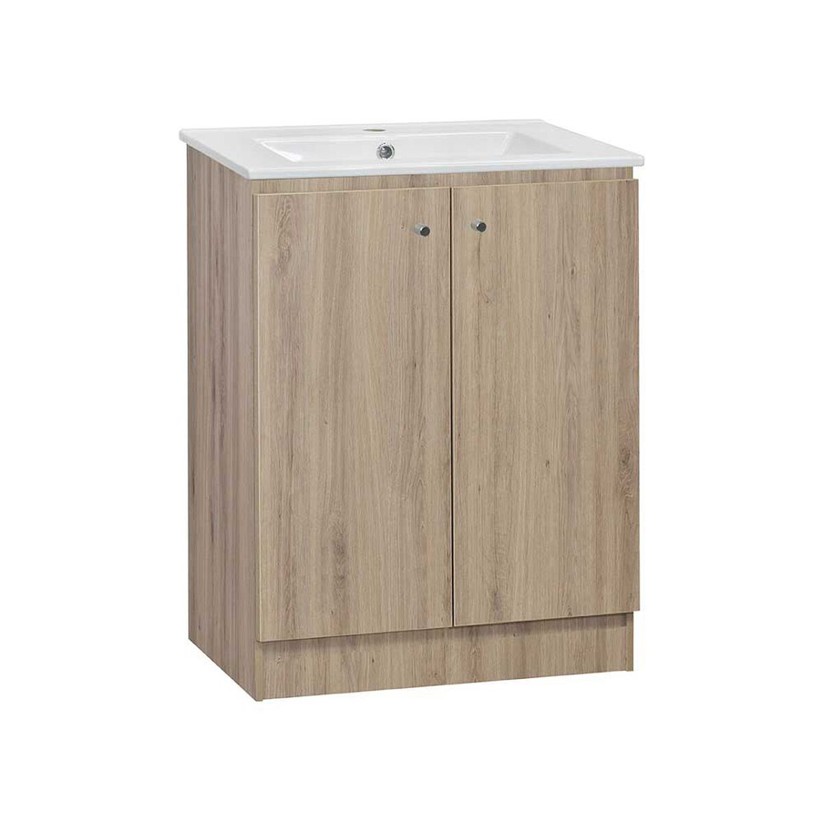 Mueble Vanitorio Mobikit Barbados 2 Puertas Roble Santana