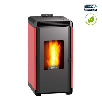 Estufa a Pellet Bosca Hera + Rojo