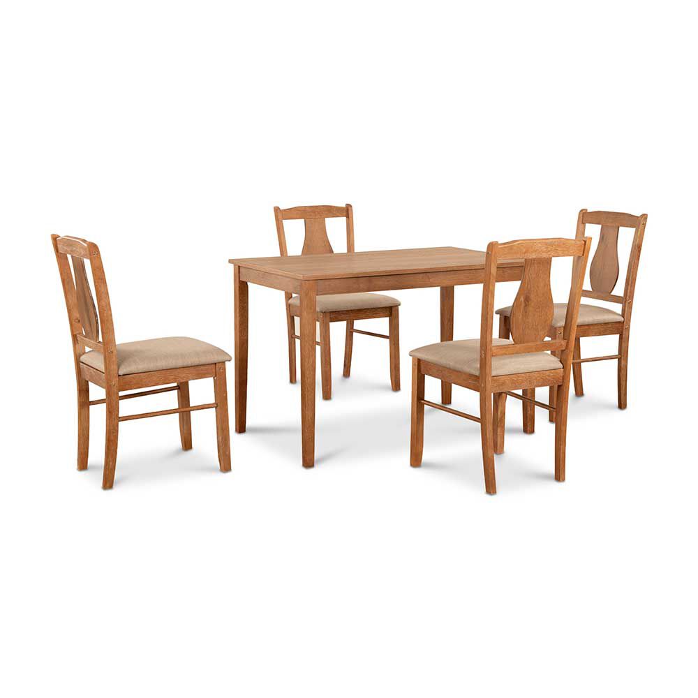 Juego de Comedor CIC Texas 4 Sillas Walnut