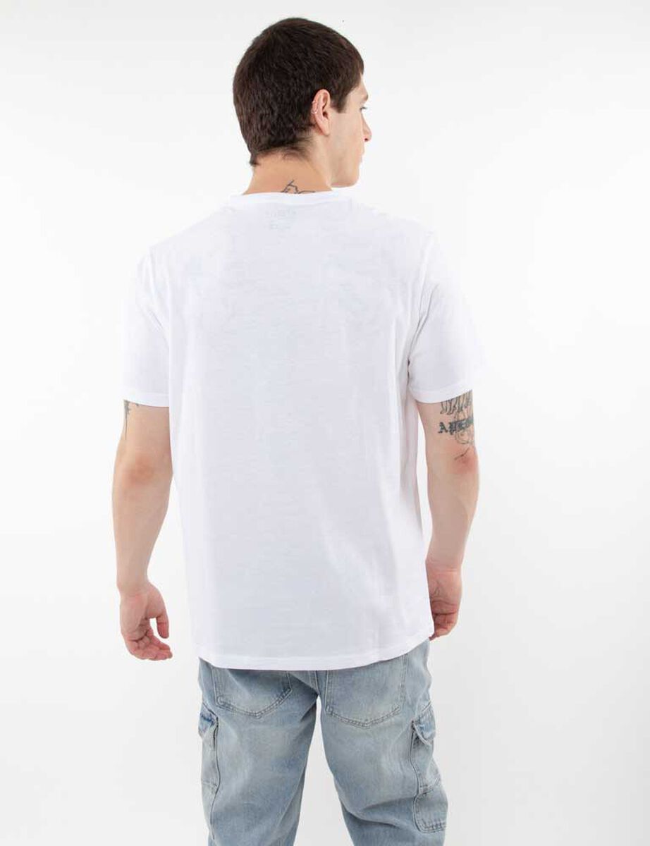 Polera Algodón Con Relieve Manga Corta Hombre Fiorucci