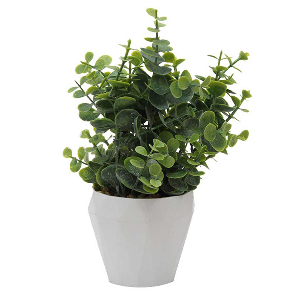 Planta Artificial Cemento Vgo 25 cm Blanco