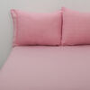 Sábana de Polar Broderie Rosa 2 Plazas