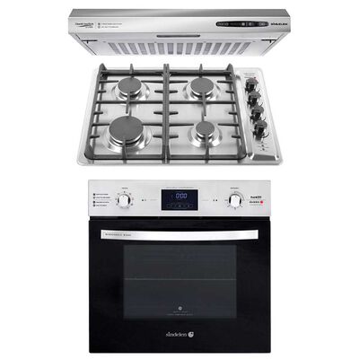Kit de Cocina Sindelen Horno Empotrable HE-7400IN + Encimera CEG-4650IN + Campana CA-610EIN