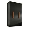 Closet Di Poretti Design Paris 4 Puertas 2 Cajones Negro