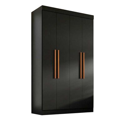 Closet Di Poretti Design Paris 4 Puertas 2 Cajones Negro