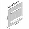 Home TV Decocasa Nobre hasta 75" Natural Off White