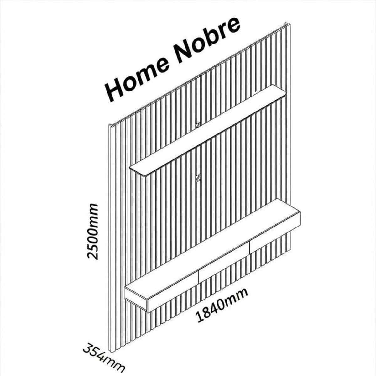 Home TV Decocasa Nobre hasta 75" Natural Off White