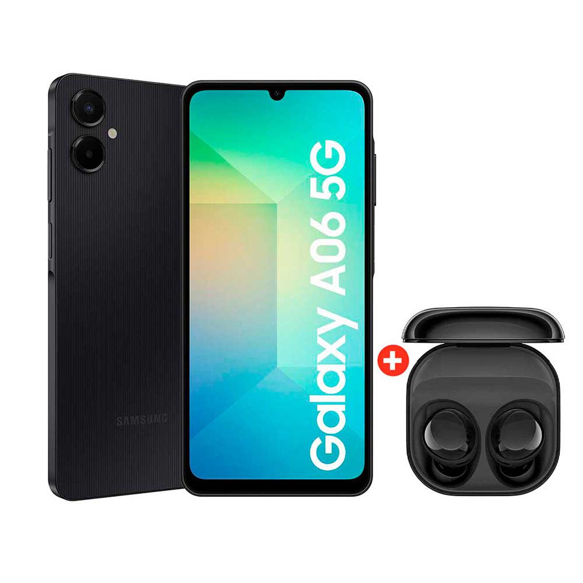 Celular Samsung Galaxy A06 5G 128GB 6,7" Negro Liberado + Audífonos Bluetooth Samsung Galaxy Buds Core