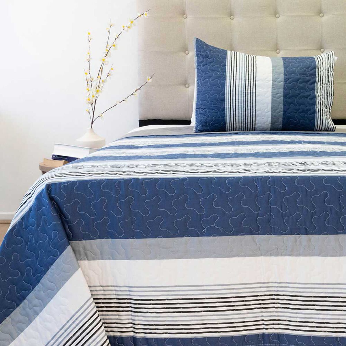 Quilt Doral 1,5 Plazas Origins Diseños D3